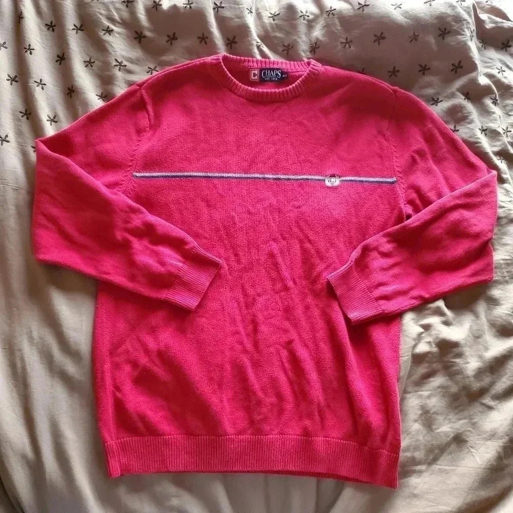 Chaps red crewneck